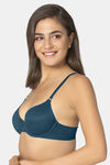 Amante Padded Wired Full Coverage T-Shirt Bra - Green — thumbnail 2